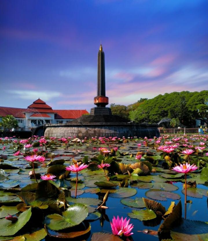MENAKJUBKAN: Dibalik keindahan monumen tugu Kota Malang ternyata menyimpan cerita sejarah kemerdekaan Indonesia
