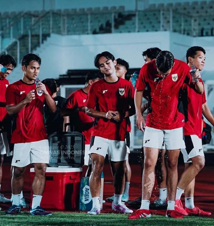 MENGGEBU GEBU: Persiapan Timnas Indonesia jelang laga final piala AFF menghadapi Vietnam U23 nanti malam.