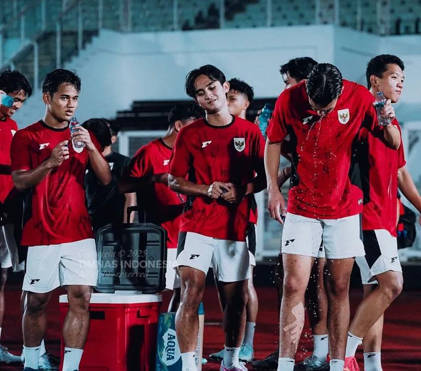 Skuad Garuda Muda bersiap hadapi Vietnam di partai puncak Piala AFF U-23 2025 yang digelar di Stadion Utama Gelora Bung Karno (GBK), Jakarta.