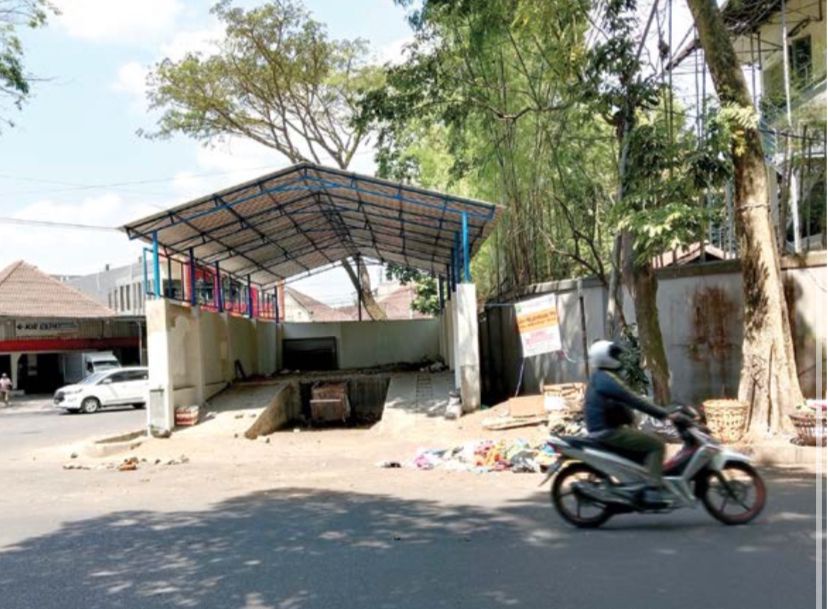 PAKAI DANA CSR: Kondisi TPS di Jalan Kartini setelah mendapat perbaikan tahun lalu.