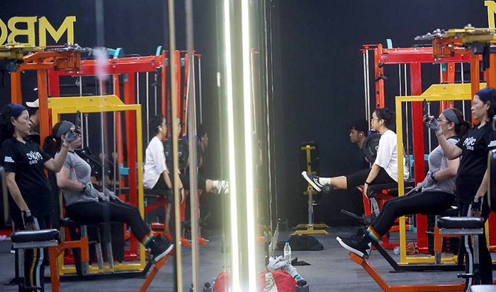 FASILITAS OLAHRAGA: Fasilitas gym di gedung Malang Creative Center (MCC) jadi salah satu area komersial di sana.  