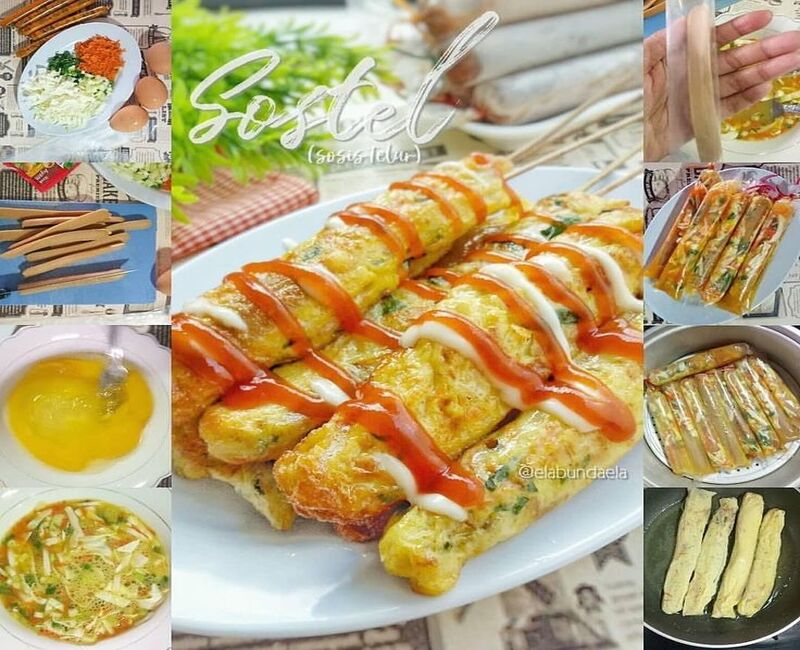 GURIH: Sosis dengan telur dengan saos