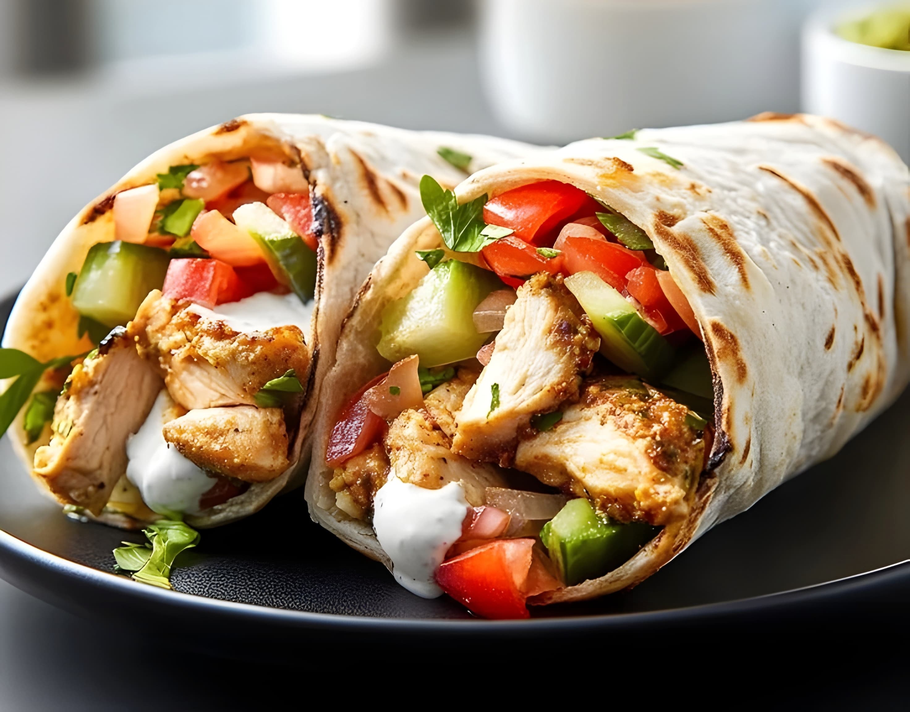 NIKMAT: Sajian shawarma di Malang hadir dengan daging lembut dan saus kaya rasa yang bikin ketagihan!