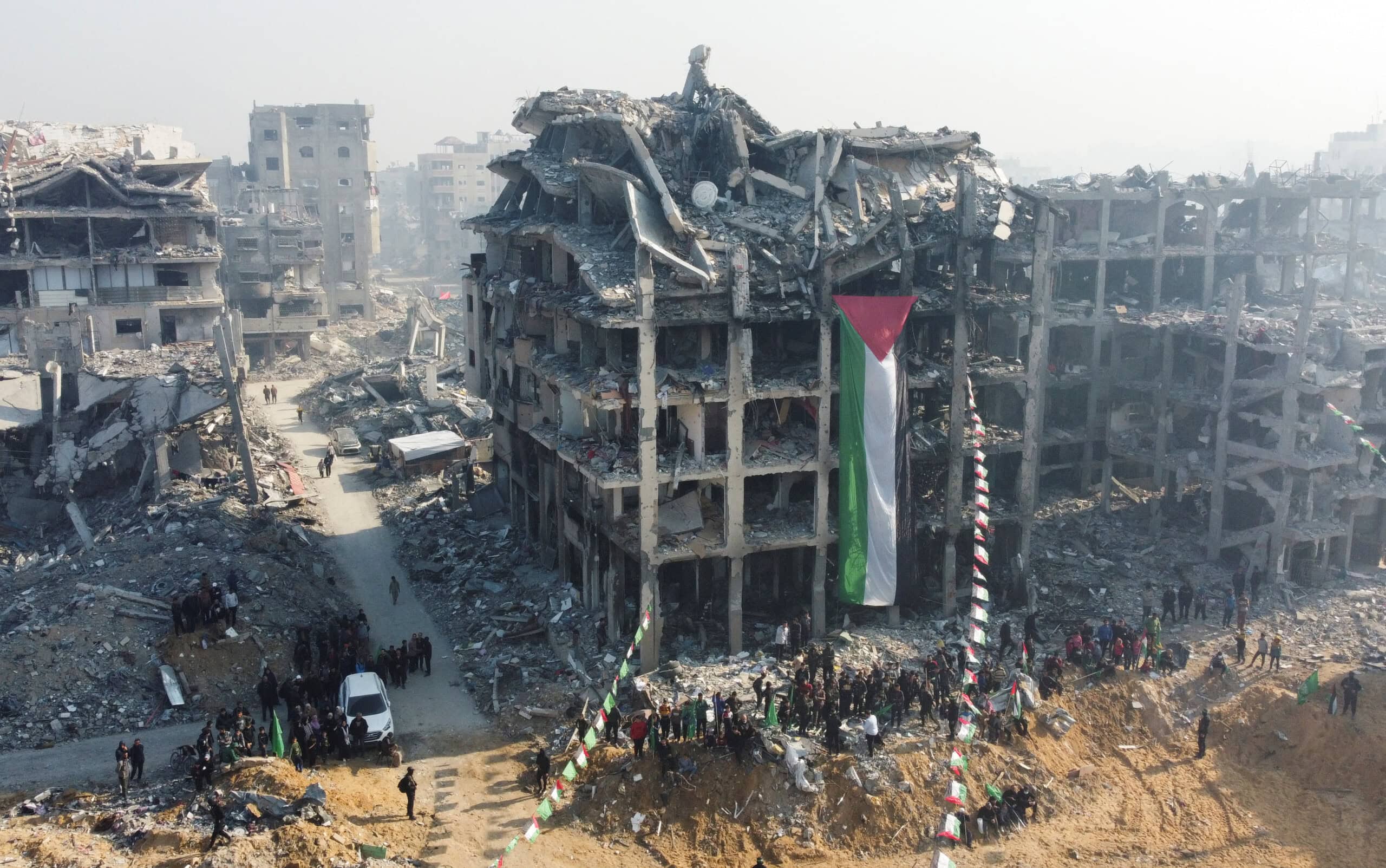 Tangkapan Gambar Gaza Utara Tanggal 30 Januari 2025