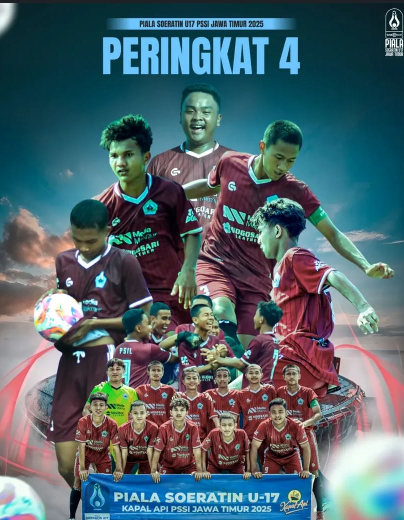 Skuad PSIL Lumajang merayakan kemenangan usai memastikan diri lolos ke semifinal Piala Soeratin, menunjukkan kualitas permainan dan mental juang yang solid.