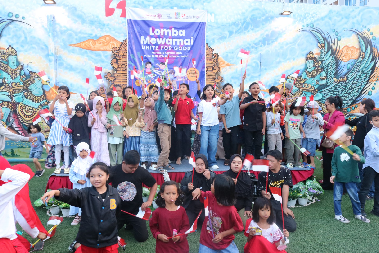 SERU: Swiss-Belinn Malang juga menghadirkan berbagai fun games seru untuk anak-anak peserta lomba.