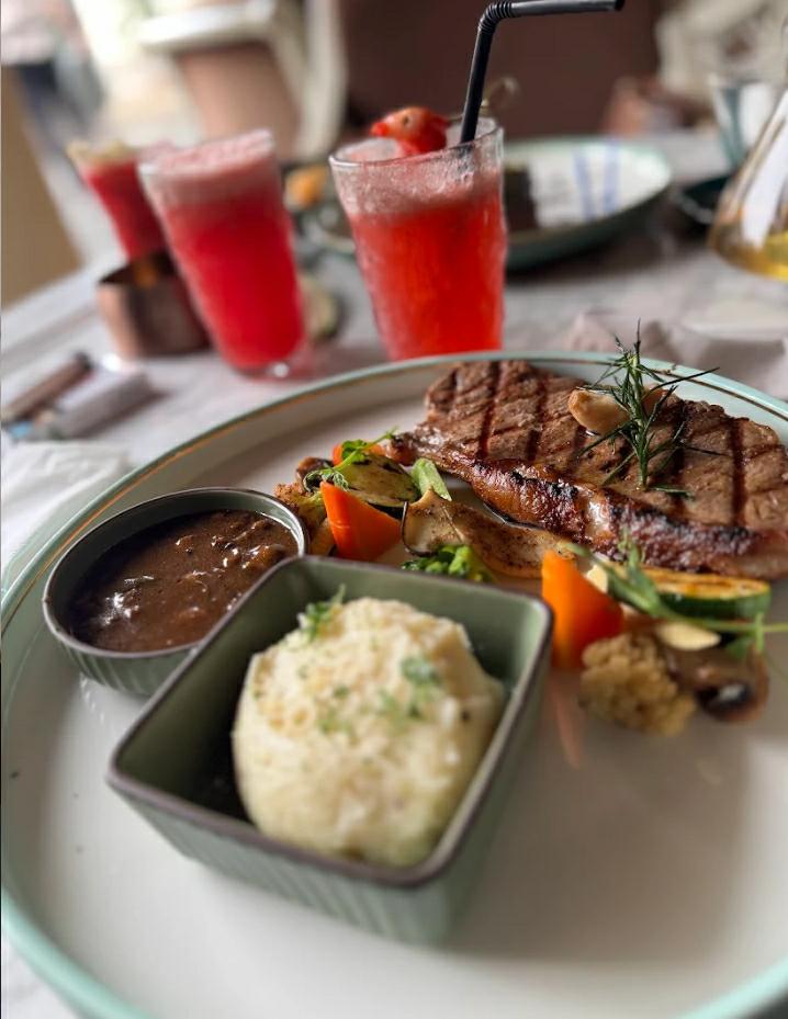 ELEGAN: Menu makanan di Nine House Kitchen Alfresco merupakan salah aatu rekomendasi menu makanan yang bisa disebut makanan dari surga di Malang