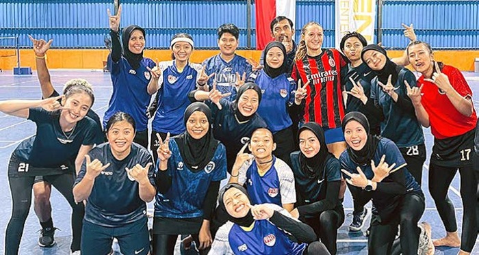 PERSIAPAN SEA GAMES 2025: Lutfi Nur Amalia mengikuti TC Timnas Hoki Indoor Indonesia pekan lalu. Dia menjadi pilihan sang pelatih sebagai penyerang ketika bertanding.