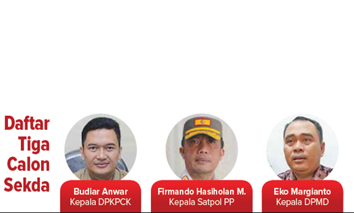 Daftar Tiga Calon Sekda.
