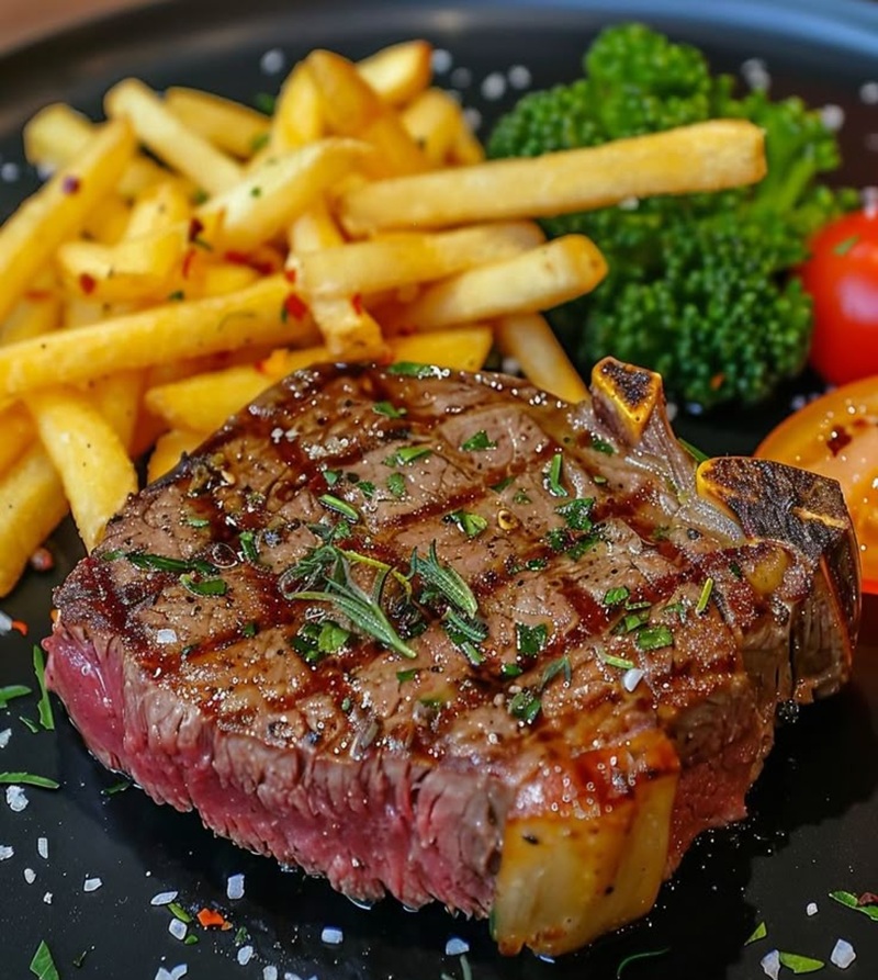 Ilustrasi Beef Steak Hidangan Lezat
