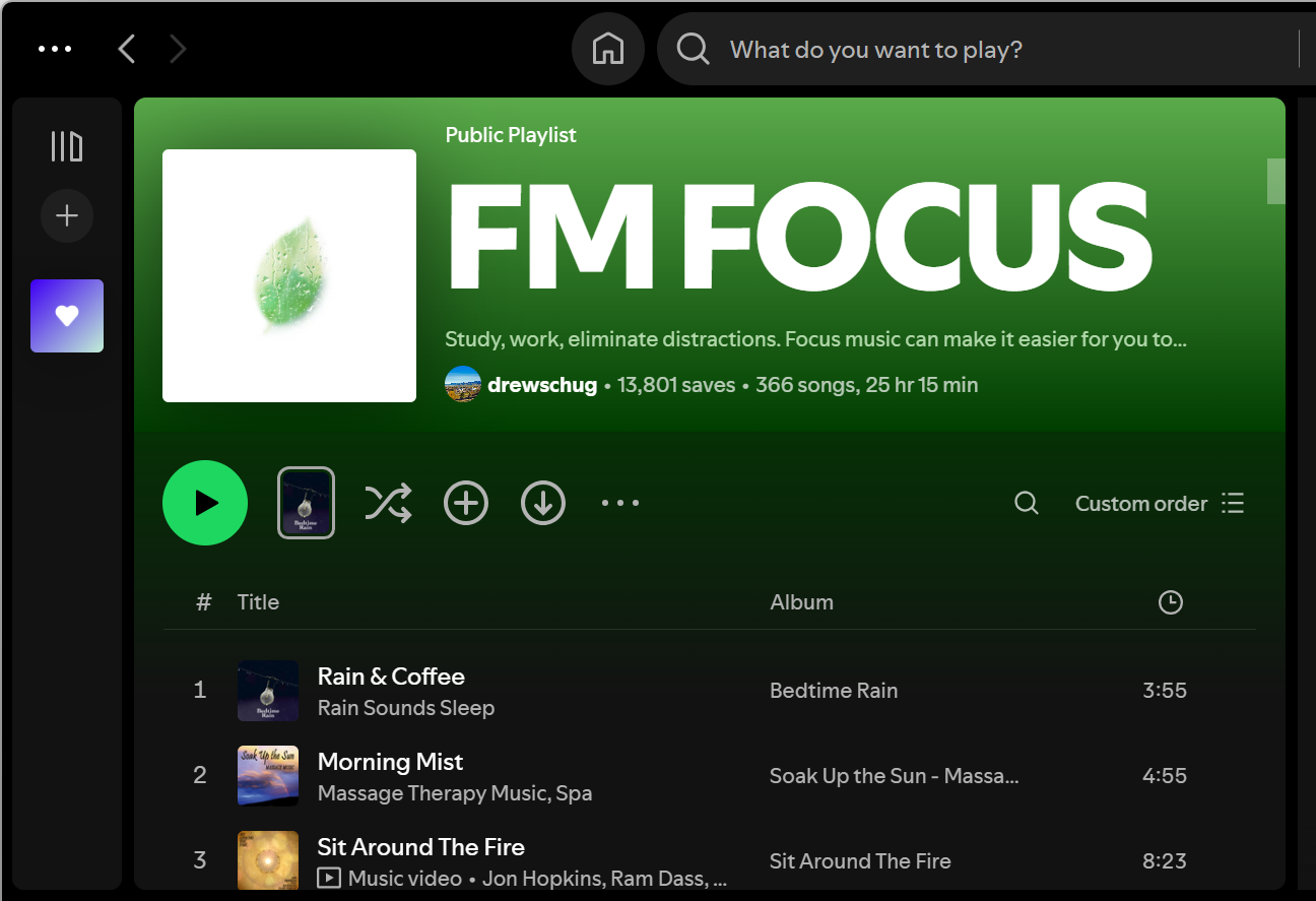 Playlist dari FM FOCUS