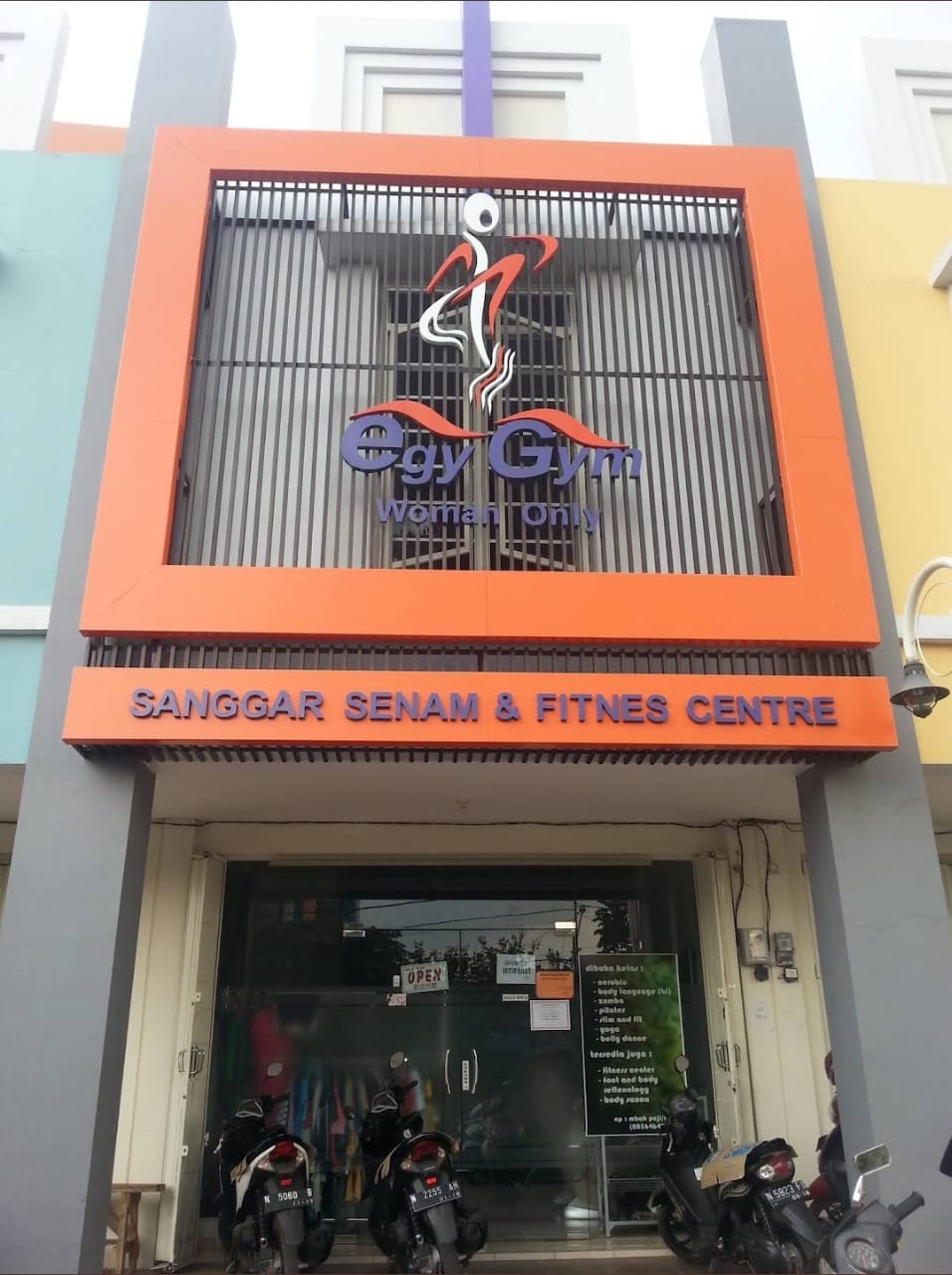 Lokasi Egy Gym di deretan ruko WOW , Sawojajar