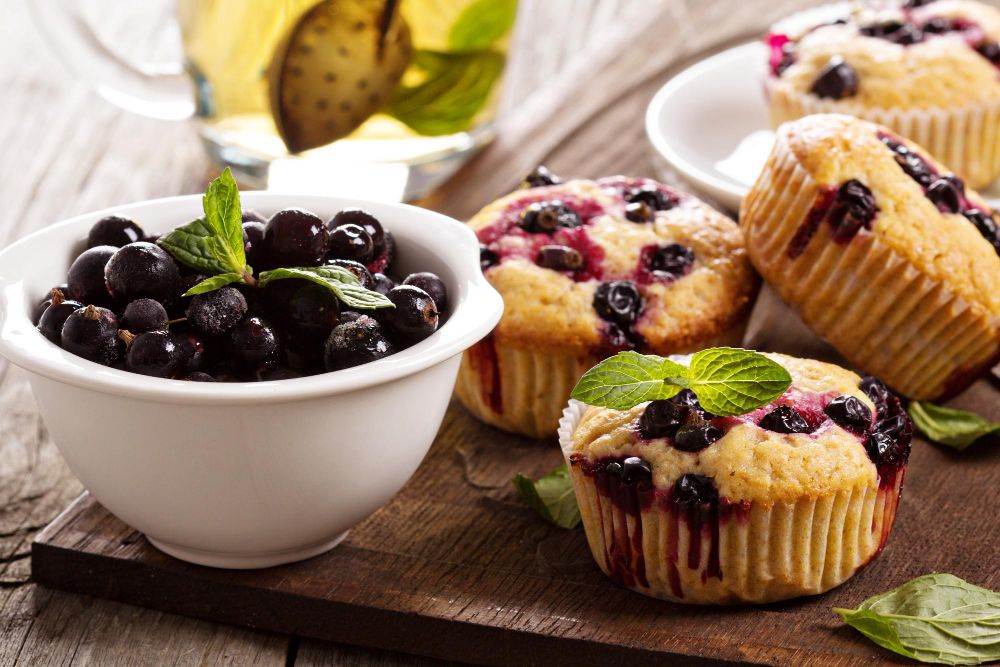 HARUM MANIS: Resep muffin manis dengan rasa segar dari buah blueberry.