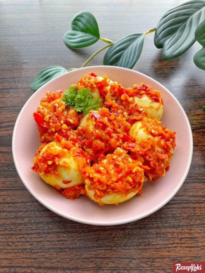PEDAS: Telur balado yang sedap