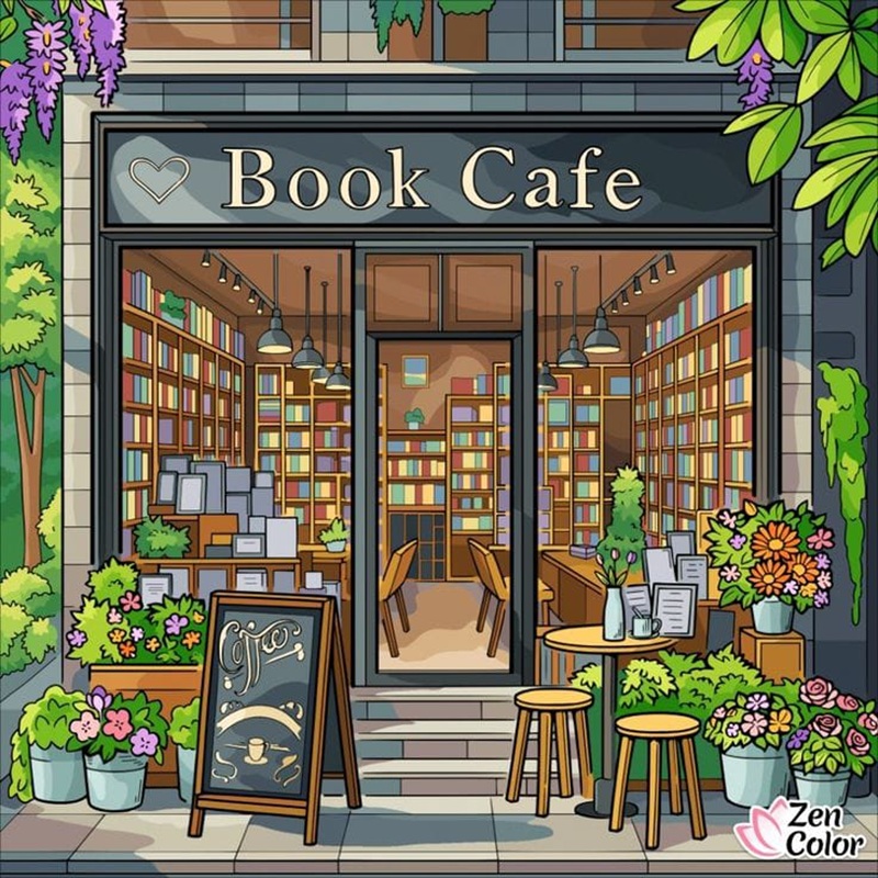 Kafe bernuansa perpustakaan yang bisa kamu temukan di Kota Malang