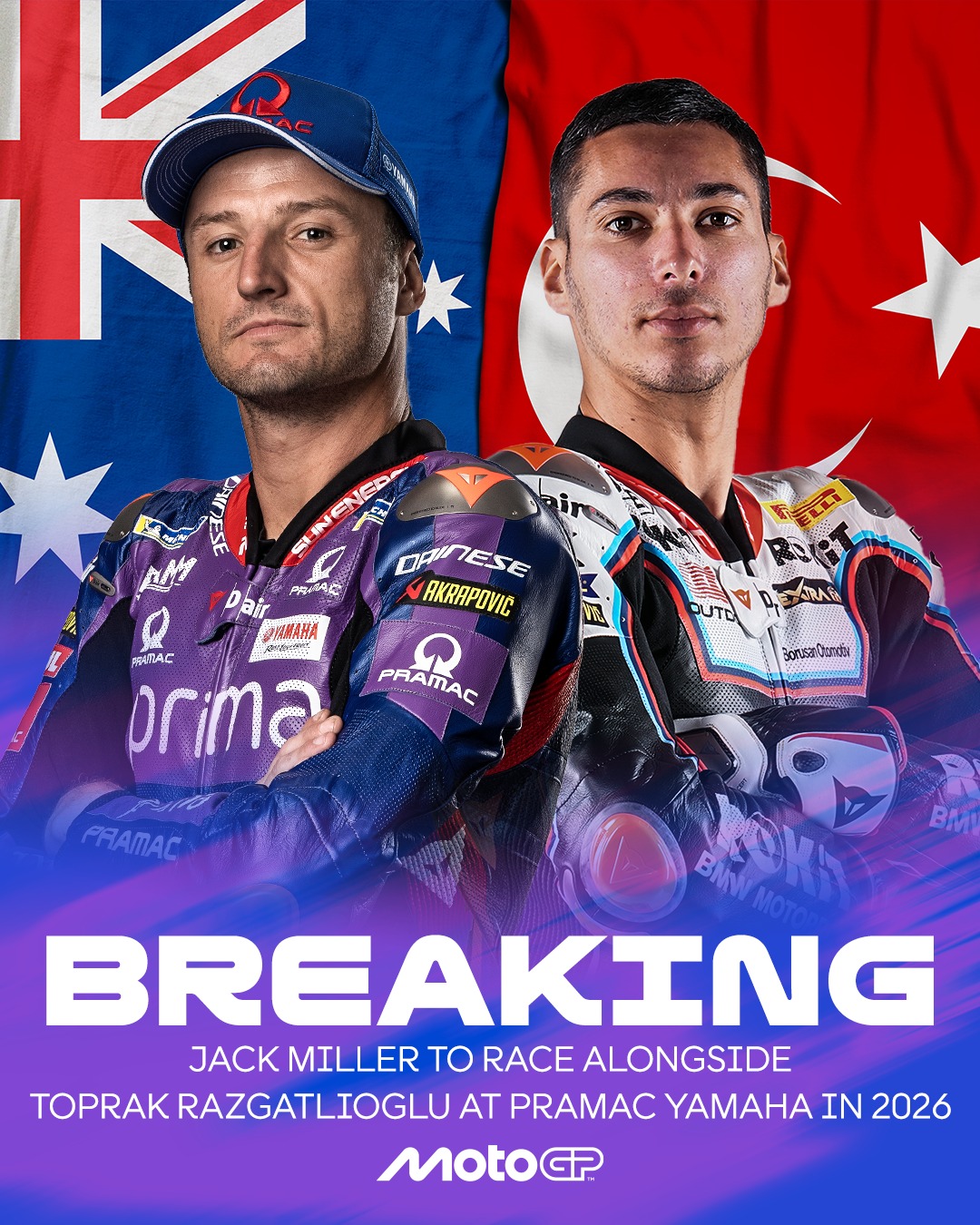 MILLER-TOPRAK: Toprak Razgatlioglu resmi memperkuat Tim Pramac Yamaha