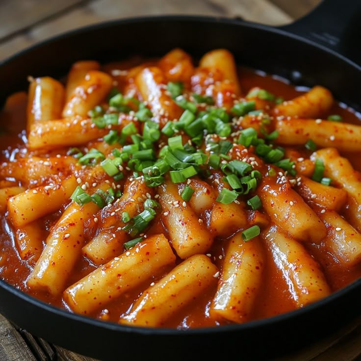 LEZAT: Nikmatnya Tteokbokki berkuah kental dengan topping keju dari Jebing Food ini bikin ketagihan