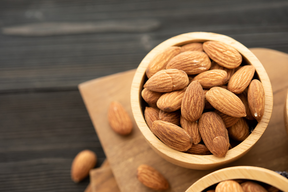 RAHASIA SEHAT: Kacang almond yang dikenal kaya akan vitamin, mineral, lemak sehat, hingga serat yang baik untuk tubuh.