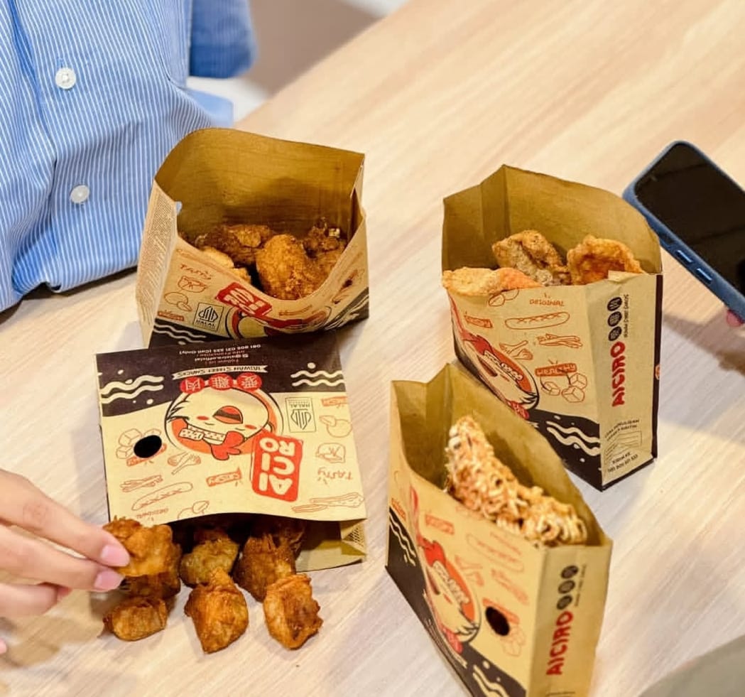 GURIH DAN RENYAH: Familiar dengan Aiciro Taiwan Street Snacks? Ini Dia Daftar Outlet Aiciro Mulai dari dalam Mal hingga di Titik Jalan Strategis