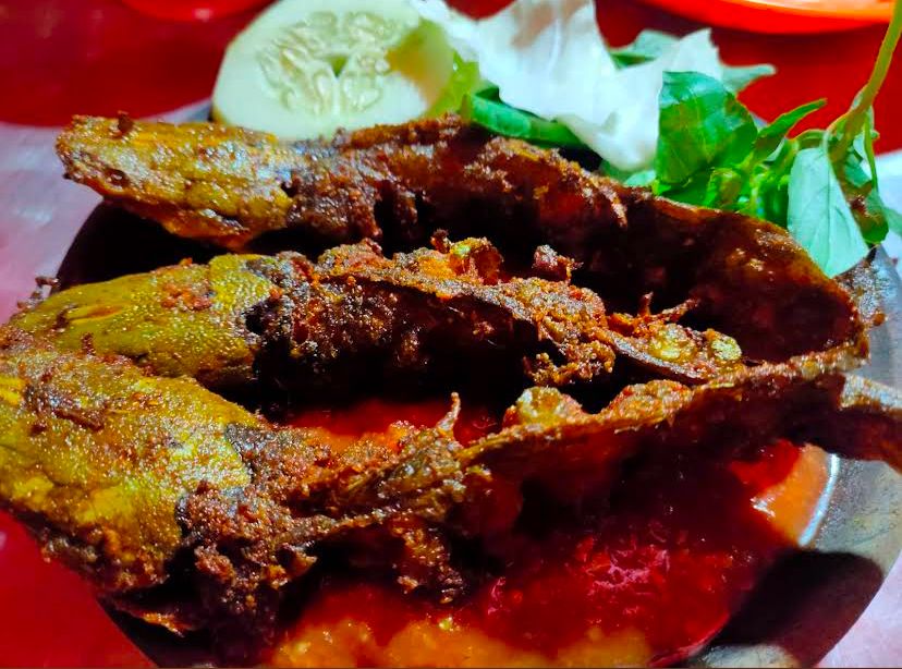 LEZAT: Penampakan lezatnya pecel lele yang menggoda lidah.