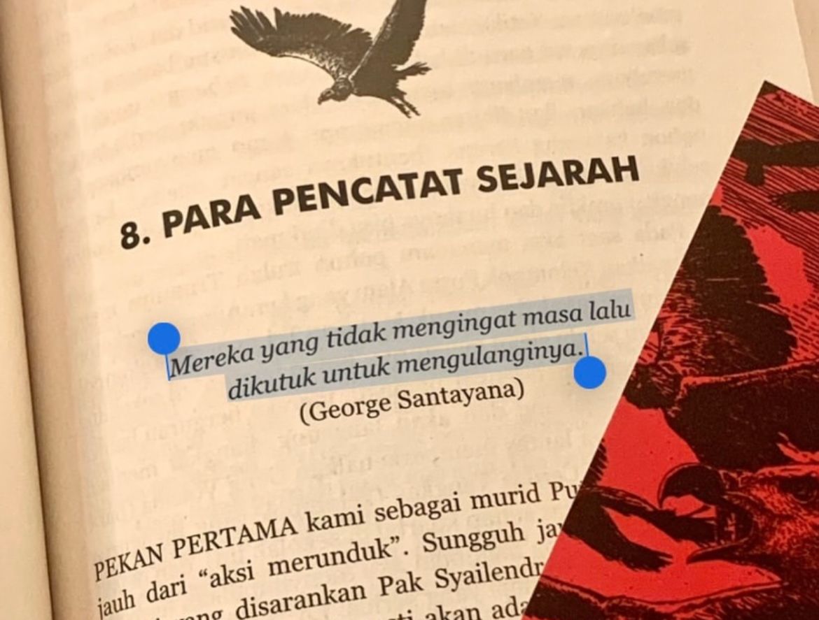 MENARIK: Salah satu kutipan di dalam novel Namaku Alam