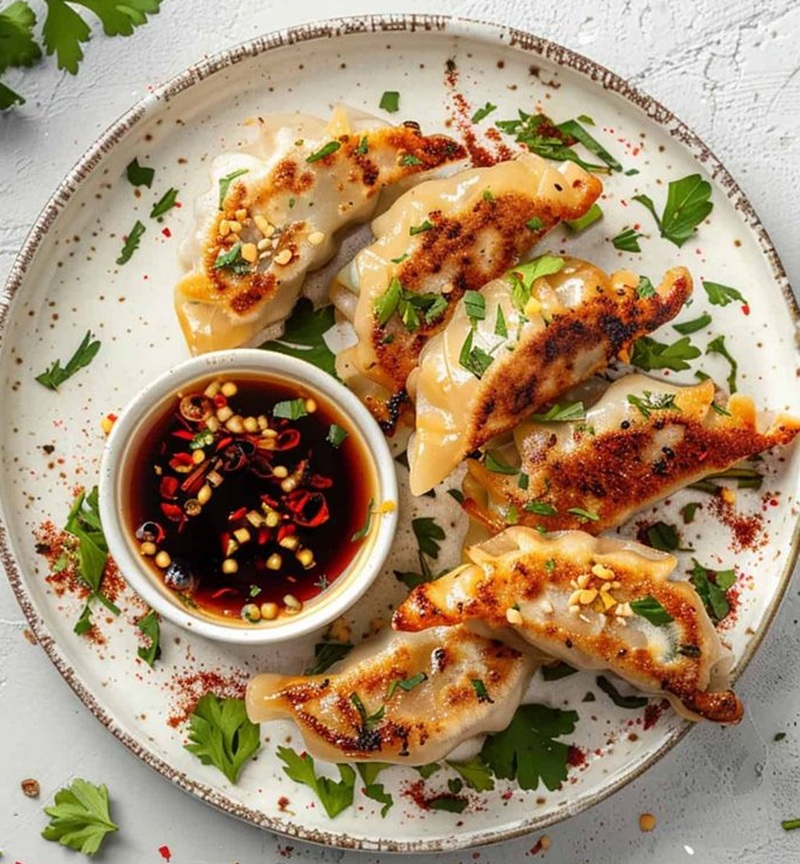 LEZAT: Gyoza dengan rasa khas dan bumbu nampol