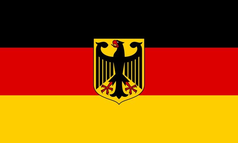 Deutschland Flagge mit Adler: Bendera Jerman dengan Lambang Negara, Elang