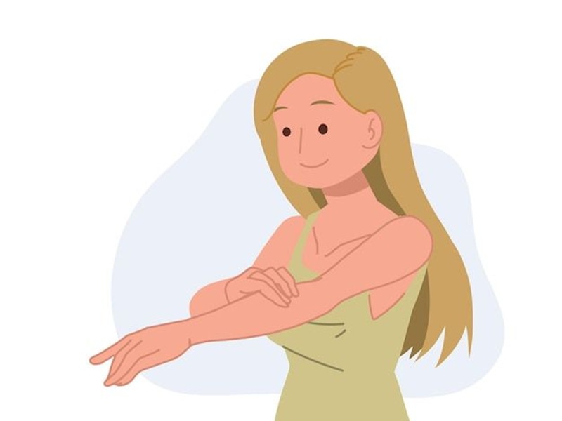 Ilustrasi Menggunakan Bodylotion