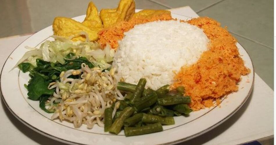 SEDERHANA: Meskipun makanan ini tergolong sederhana namun tetap kaya rasa