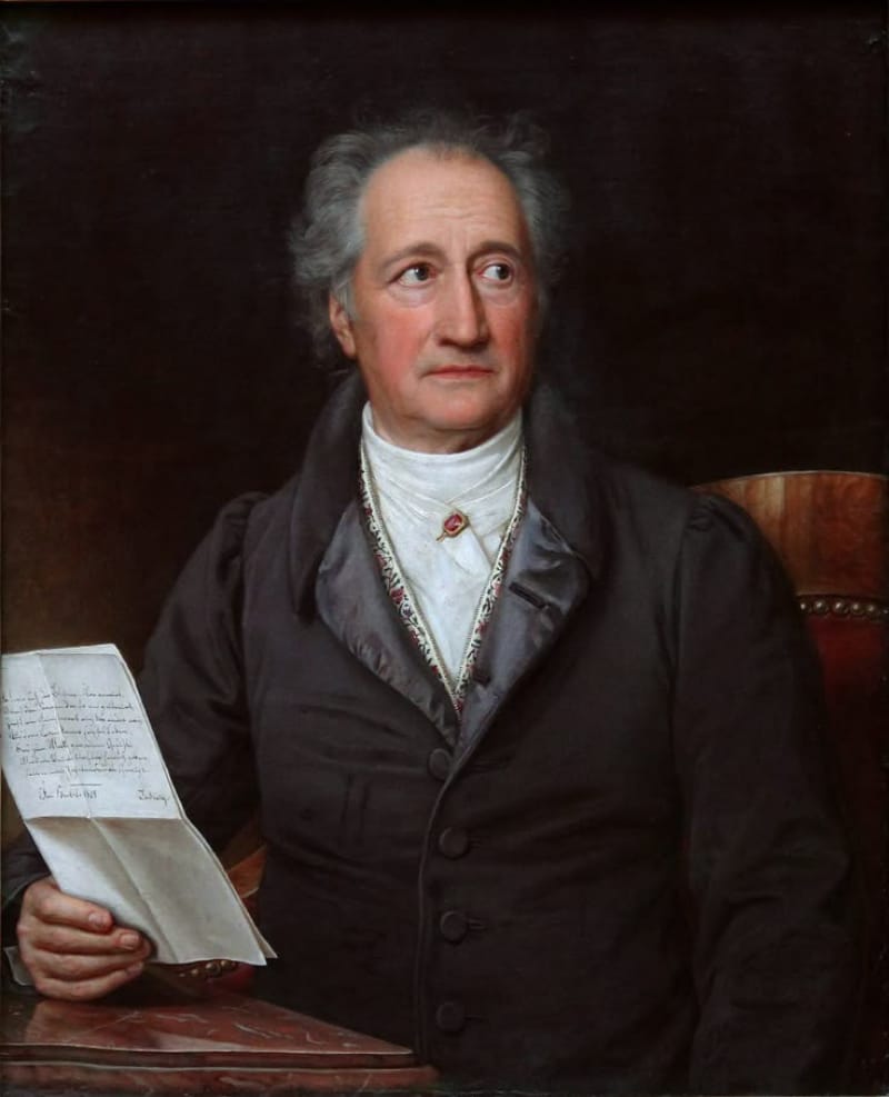 JOHANN WOLFGANG VON GOETHE: Sastrawan Jerman yang sangat berpengaruh dalam perkembangan sastra dunia.