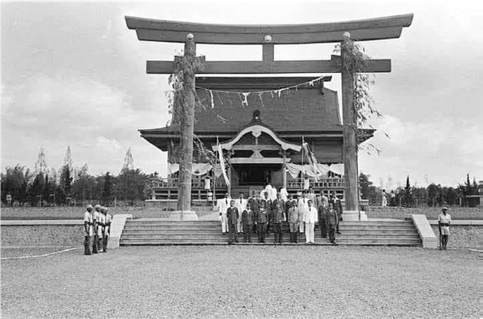 TINGGAL KENANGAN: Bangunan Kuil Shinto Ching Nan Jinja di Jalan Veteran selesai dibangun Jepang pada 1943 silam.