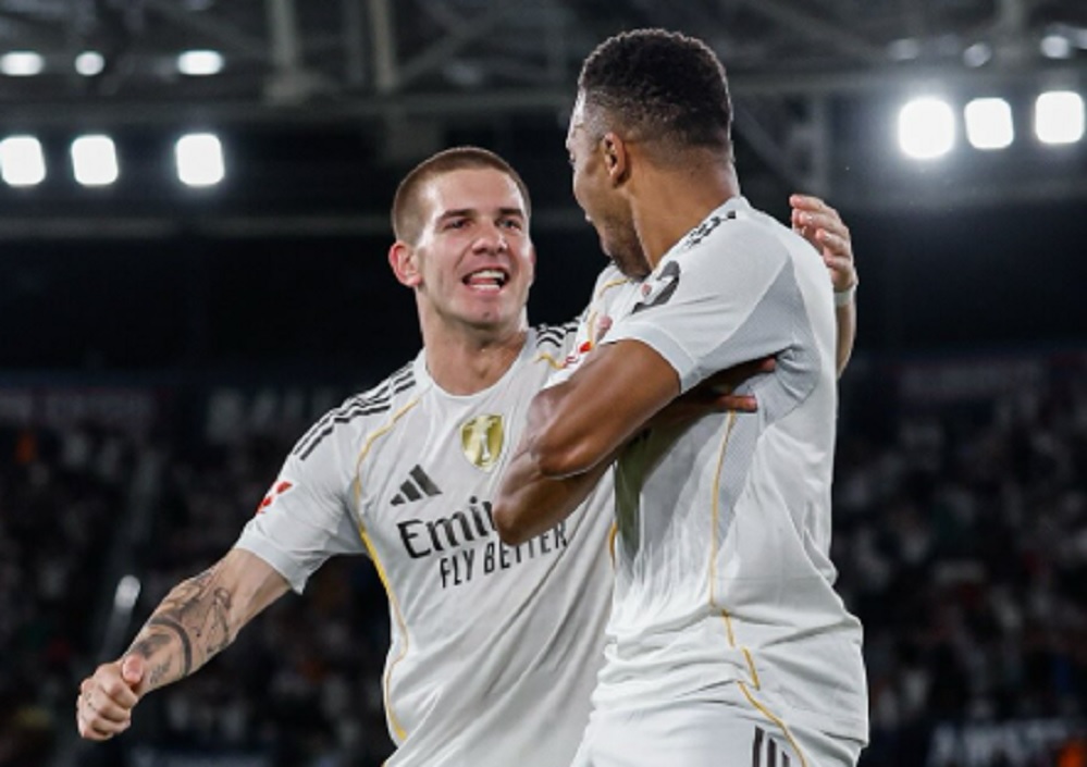 PADU: Mastantuono dan Mbappe yang makin klop satu dan lainnya. Dua tumpuan serangan Real Madrid yang akan menjadi sumber gol tim ibukota.