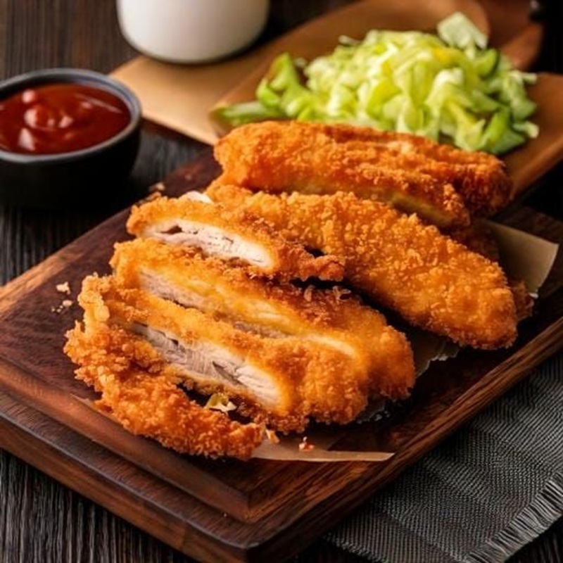 Ilustrasi chicken katsu