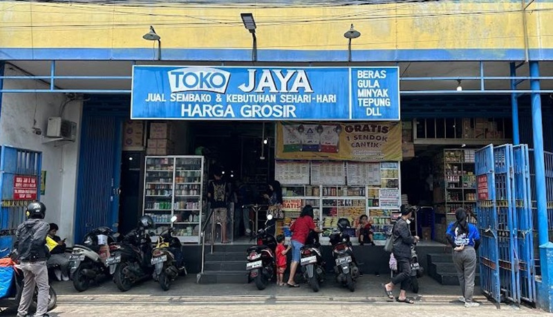 Tampak depan toko jaya grosir