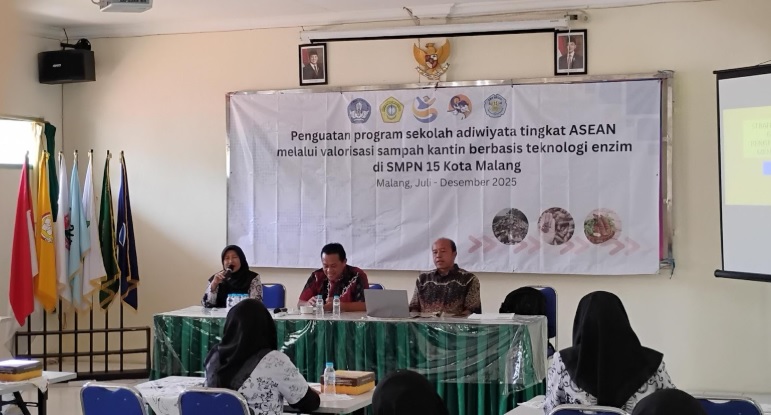 BERDAYA: Workshop di SMPN 15 Kota Malang yang menghadirkan dua pemateri dari Universitas Trunojoyo dan Universitas Muhammadiyah Malang.
