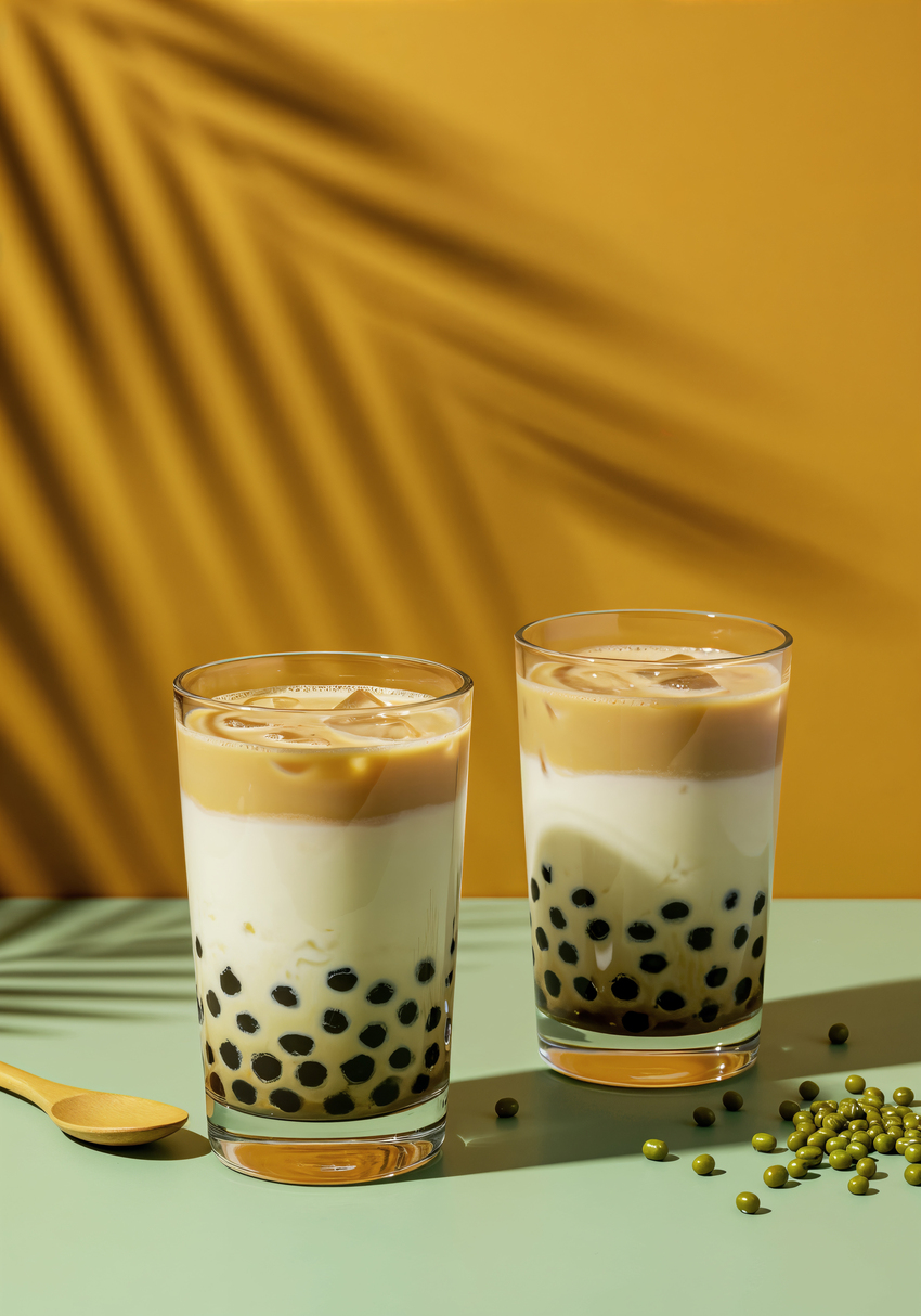 KENYAL-KENYAL: Boba minuman segar dan ada butiran kenyal