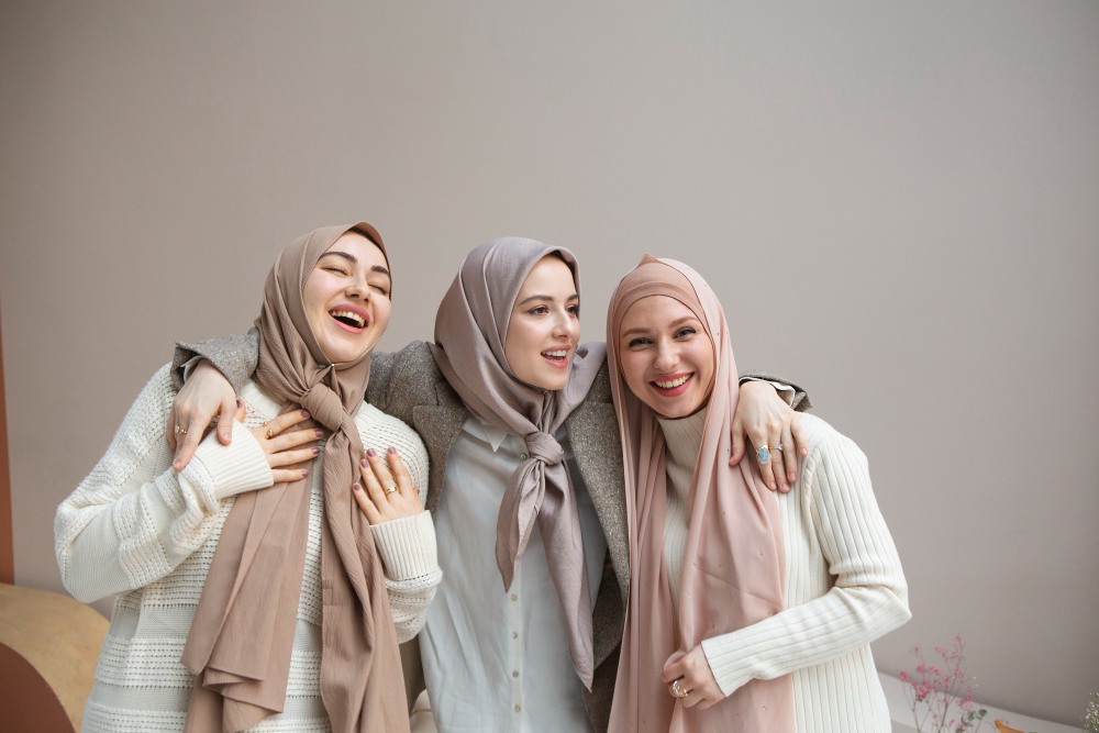 CANTIK: hijab nyaman dan nyentrik bikin lebih percaya diri.
