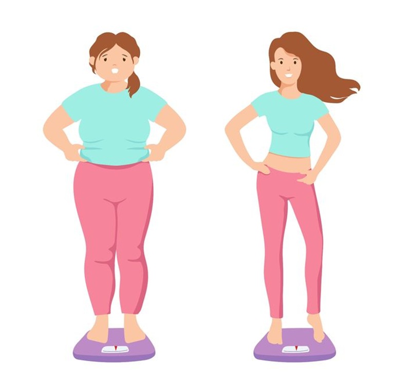 Before and after setelah melakukan cardio rutin