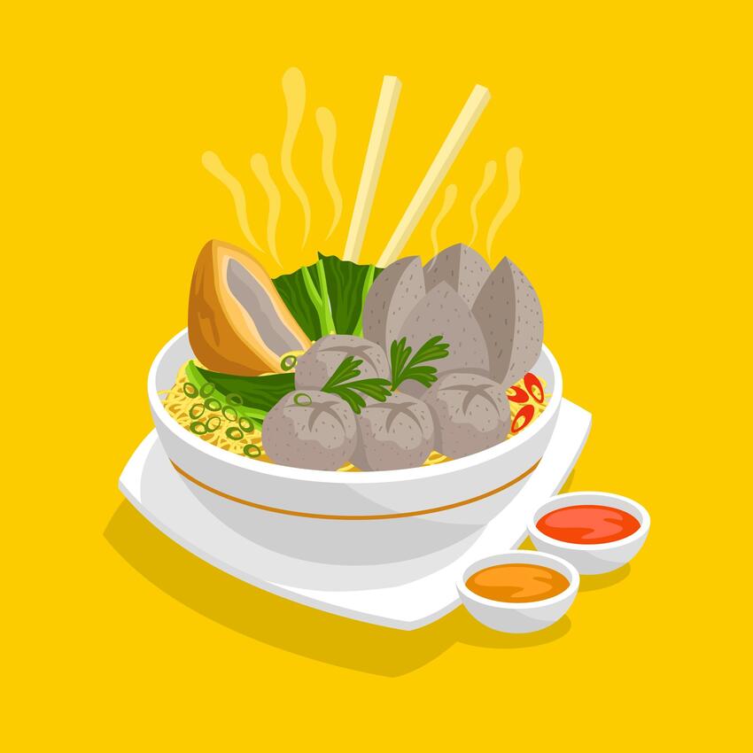BISA BERANAK: Bakso beranak yang jadi favorit