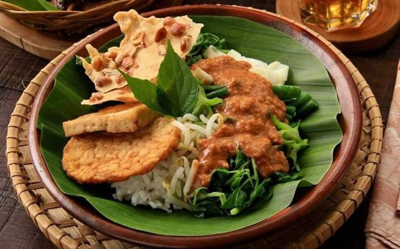 Ilustrasi nasi pecel