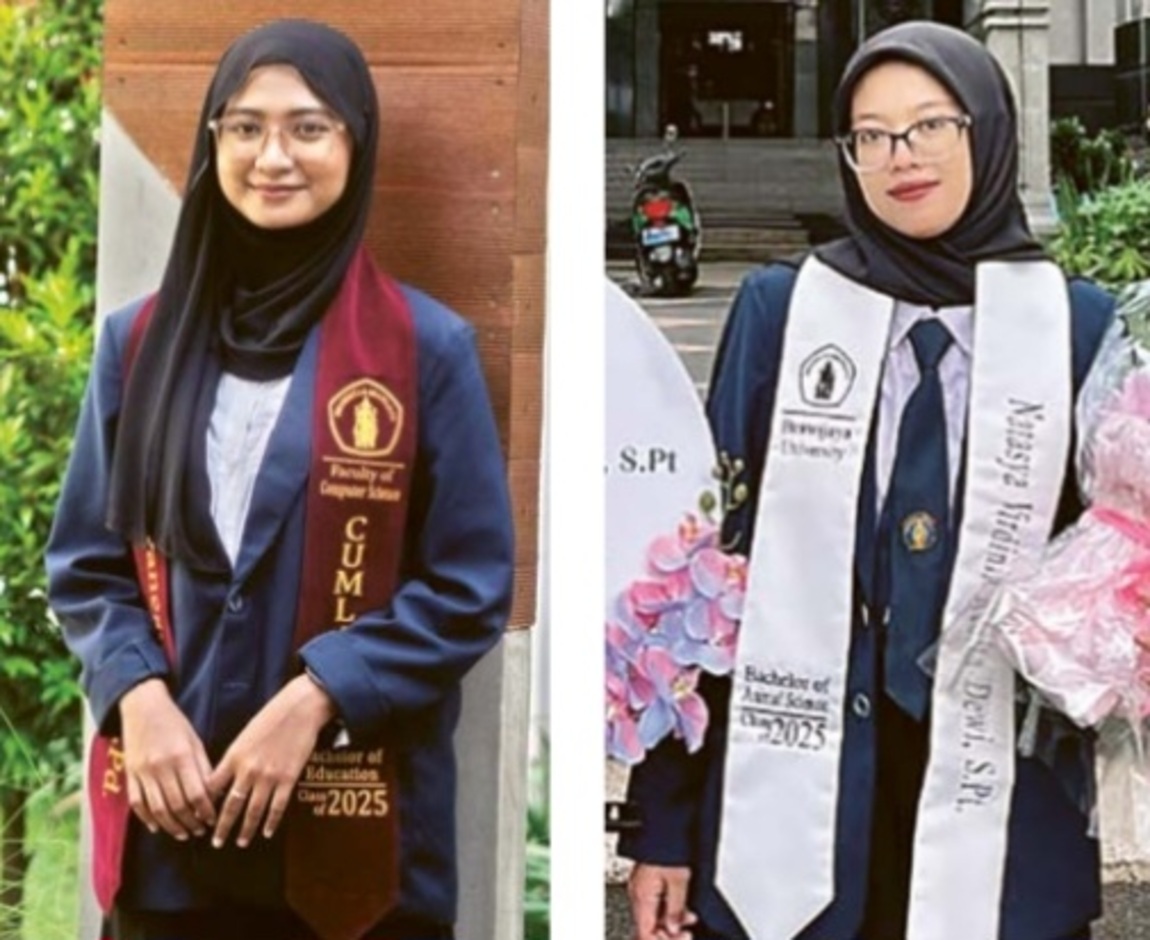 BERPRESTASI: Wisudawan terbaik UB dari Fakultas Peternakan, PSDKU UB Kediri Natasya Virdinia Resita Dewi berhasil kembangkan kulit buah naga sebagai bahan pangan.