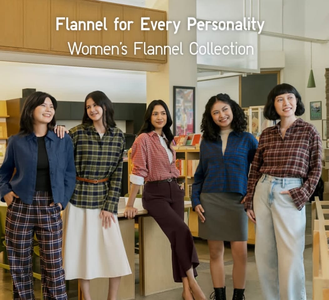 FLANEL: Outfit yang cocok untuk semua kalangan, Uniqlo hadirkan flanel dengan kualitas terbaik