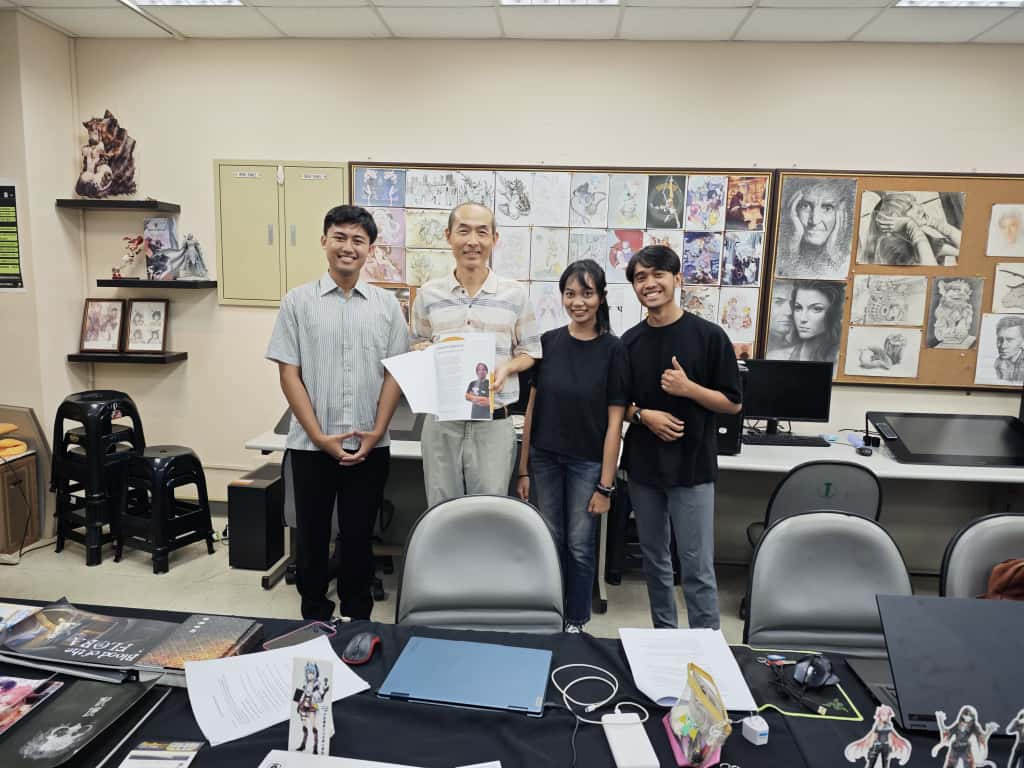 UNGGUL: Tiga mahasiswa Program Studi D4 Desain Grafis Fakultas Vokasi Universitas Brawijaya yang terpilih ikuti Taiwan Experience Education Program (TEEP) 2025.