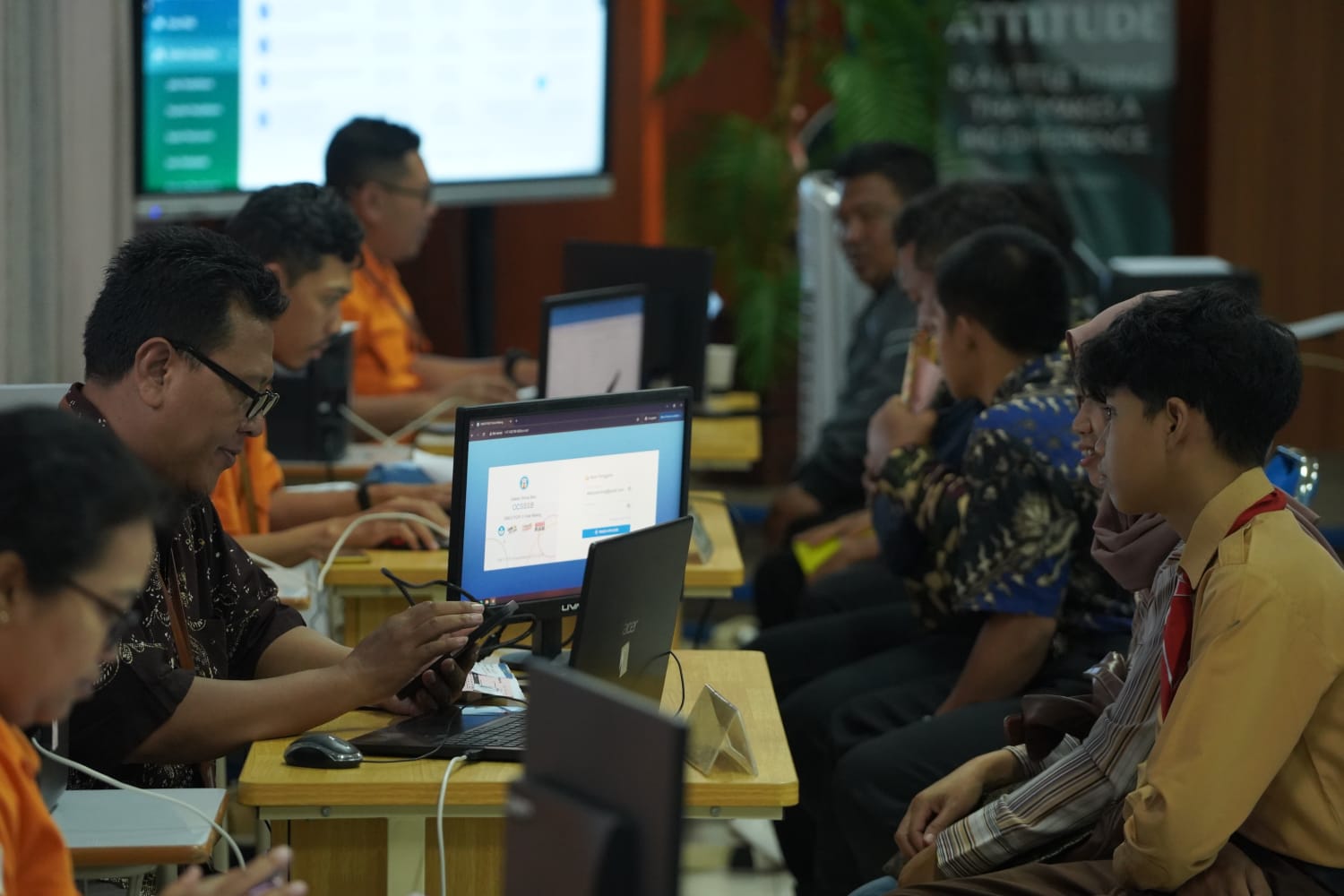 BANYAK PEMINAT: PPDB di SMK PGRI 3 Malang baru beberapa hari dibuka, tapi sudah dibanjiri pendaftar.