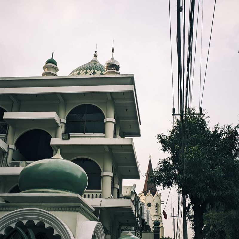 Masjid Agung Jami & GPIB Immanuel Malang