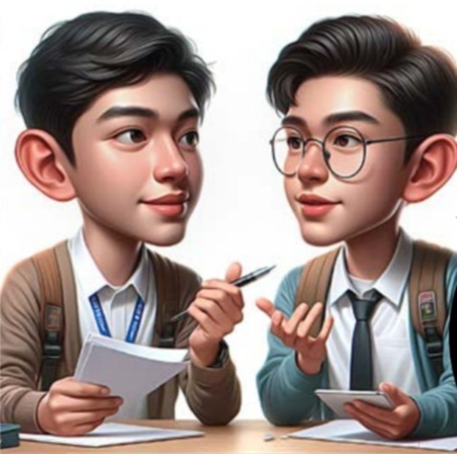 Tolong, Ayas nyilih mangsi ne rek, punyaku ketinggalan di rumah