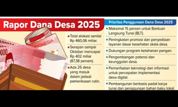 GRAFIS: Rapor dana desa 2025