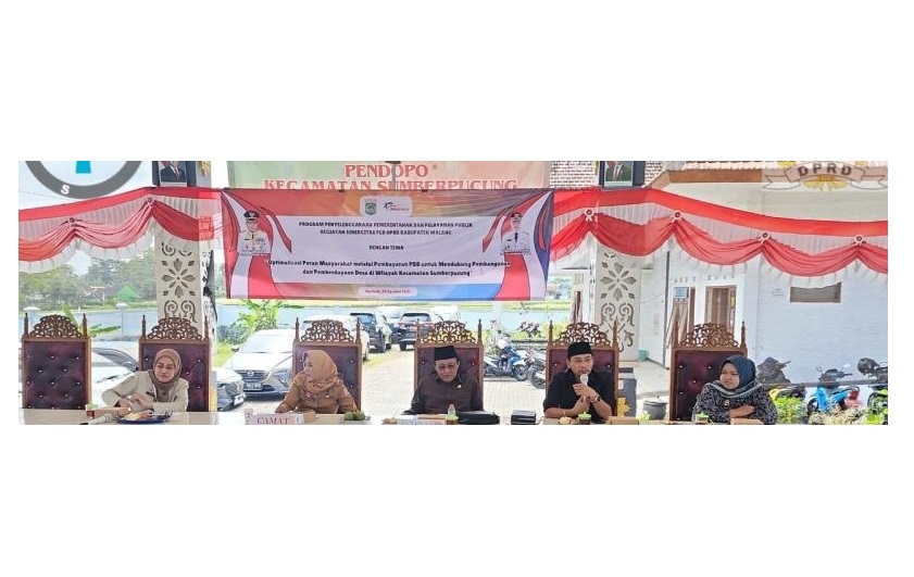 SOSIALISASI: Pemaparan DPRD Kabupaten Malang terkait optimalisasi Pajak Bumi dan Bangunan (PBB) sebagai salah satu strategi utama dalam mempercepat pembangunan dan pemberdayaan desa.