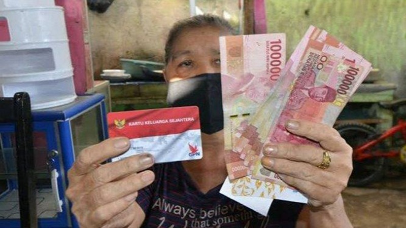Ilustasi penerima bantuan sosial