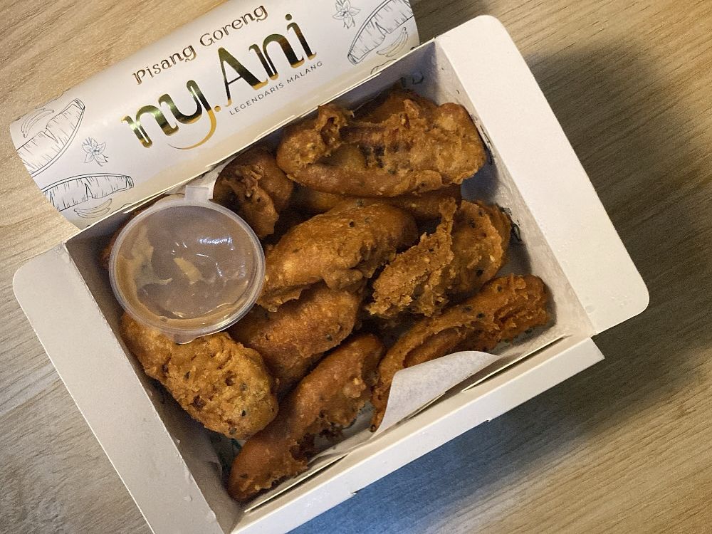 MANIS LEZAT: Pisang Goreng Nyonya Ani, oleh-oleh khas Malang.